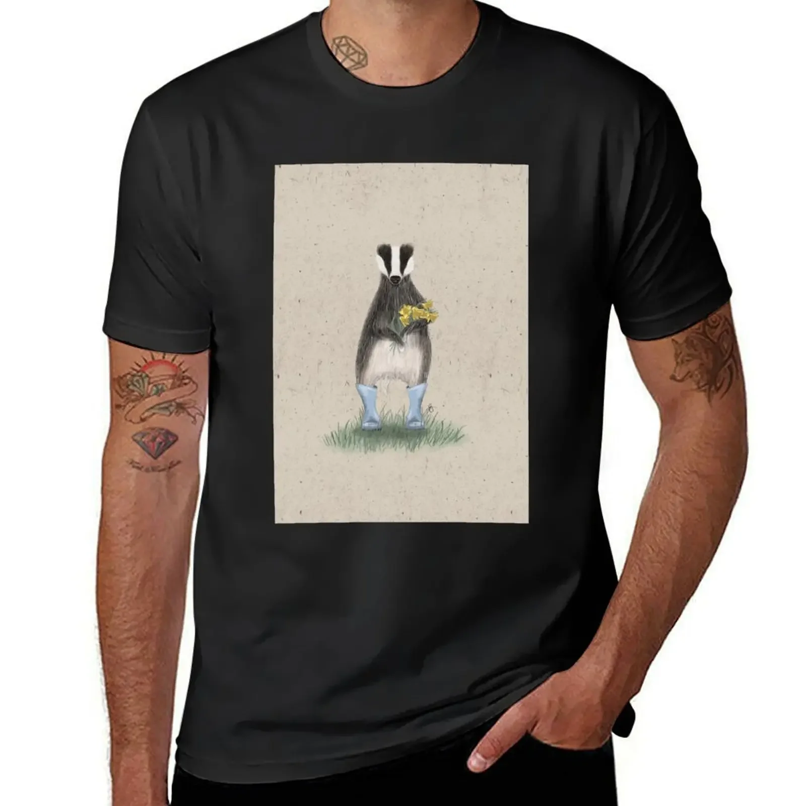 Octave the badger T-Shirt shirts graphic tees oversized mens t shirts pack