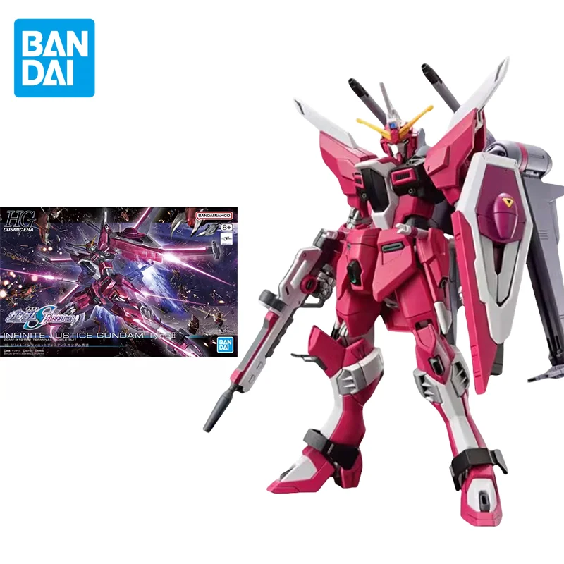 

Bandai Original GUNDAM Anime HG 1/144 INFINITE JUSTICE GUNDAM TYPE Action Figure Assembly Model Toys Gifts for Children