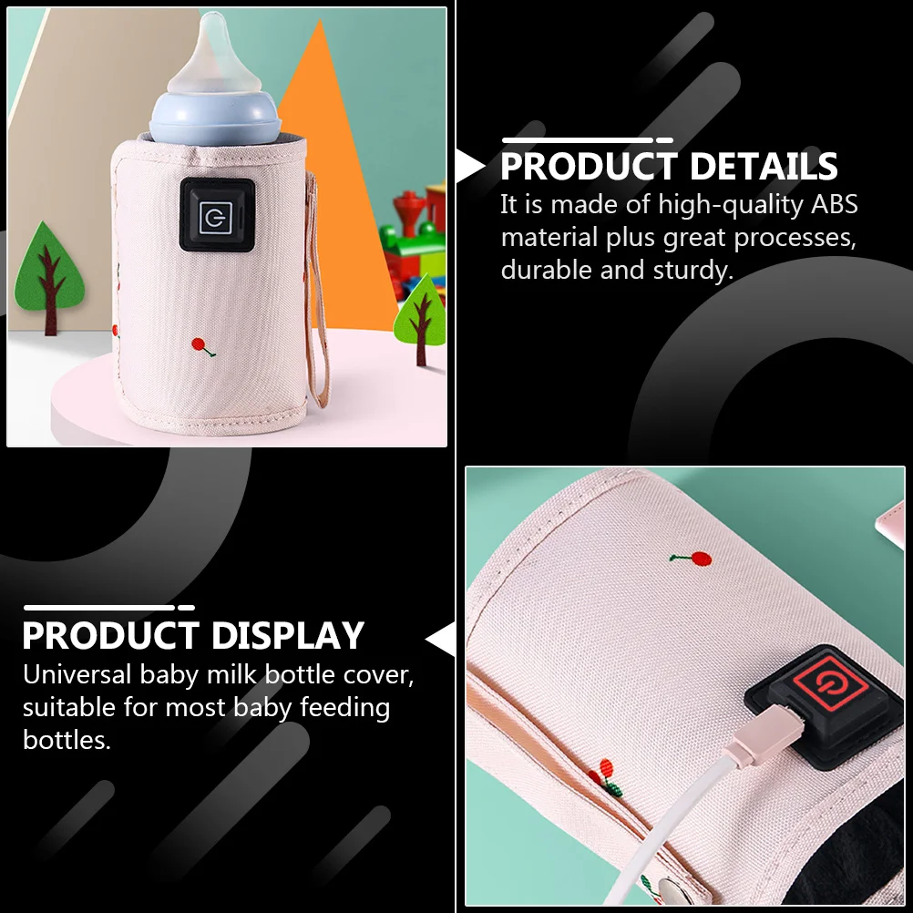 

Портативный дорожный подогреватель молока, универсальная детская бутылочка, USB-разъем для зарядки, совместимая бутылочка для кормления, электрическая согревающая сумка для автомобиля, дома
