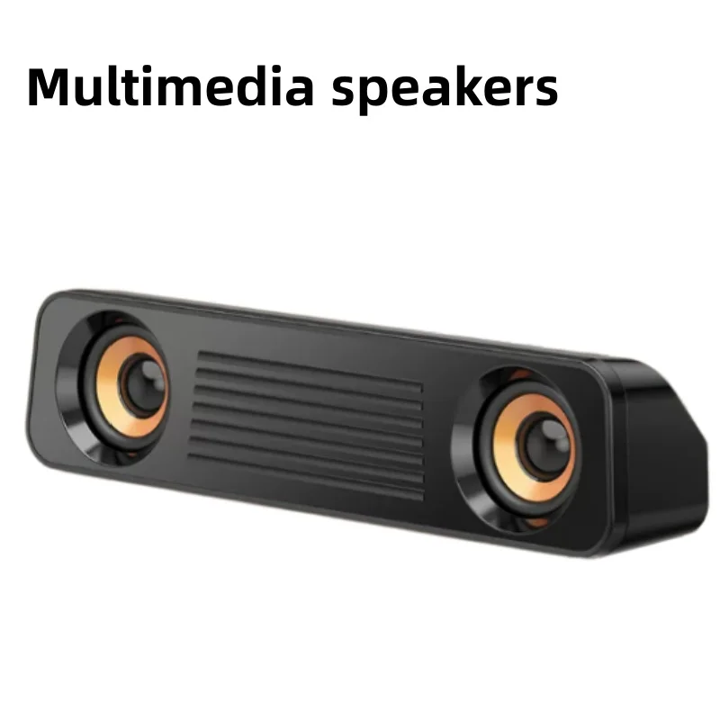 T83 Desktop Computer TV Long Bar Multimedia Speaker Mini USB Wired Monophonic Sound Box for Home Entertainment