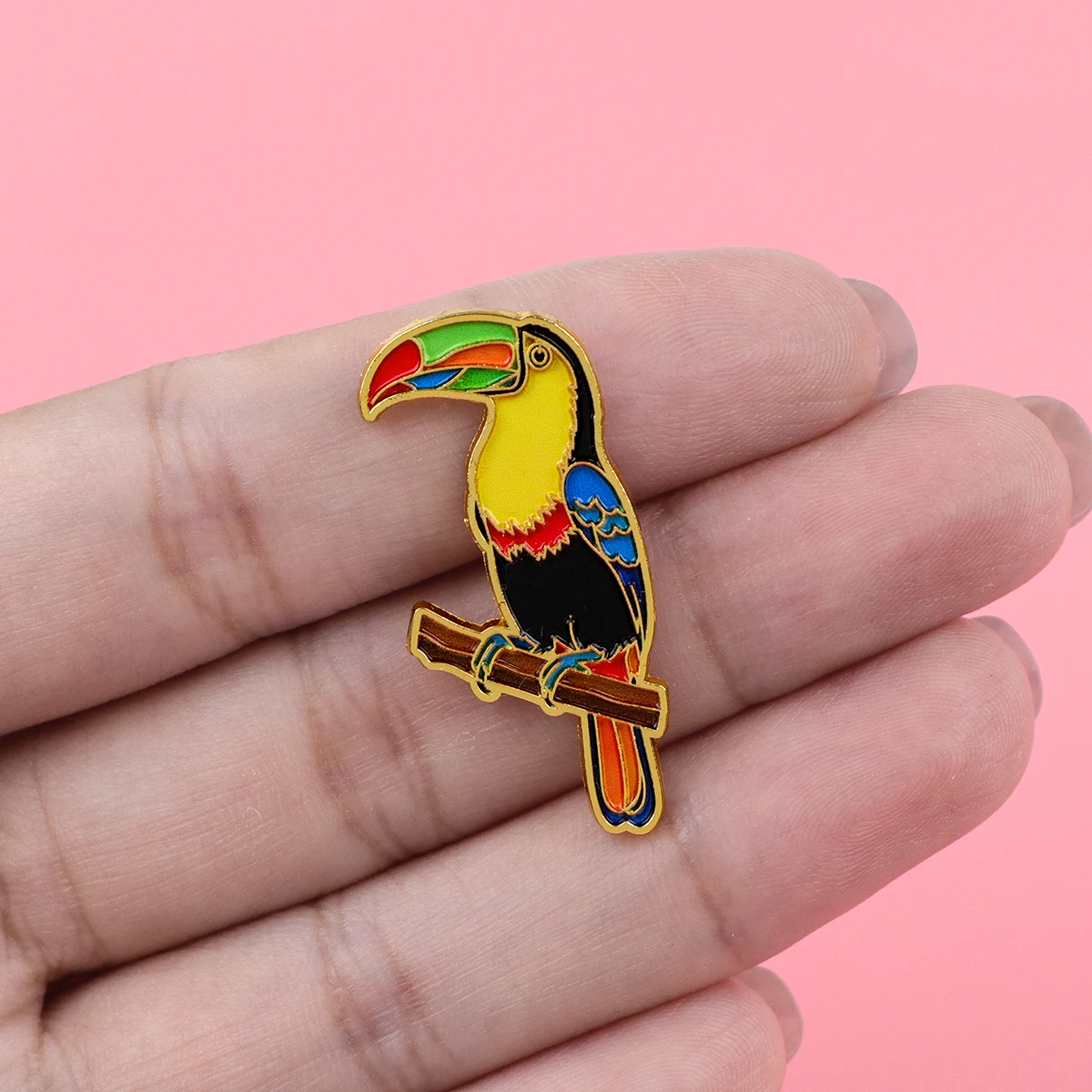 Cute Animal Enamel Pin Peace Dove & Bubble Tea Frog Lapel Pins For Clothing Badges On Backpack Fashion Jewelry Accessories Gift view 2