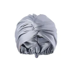 Double-layer Satin Sleep Cap Soft Elastic Adjustable Silky Satin Bonnet Curly Hair Headwear Hair Cap Sleeping