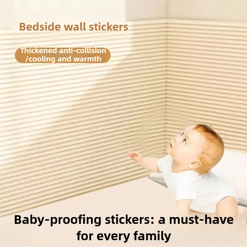 50cm x 2m Soft Foam Self-Adhesive Baby Proofing Edge Guard Corner Protector for Furniture Table Wall Infant Safety