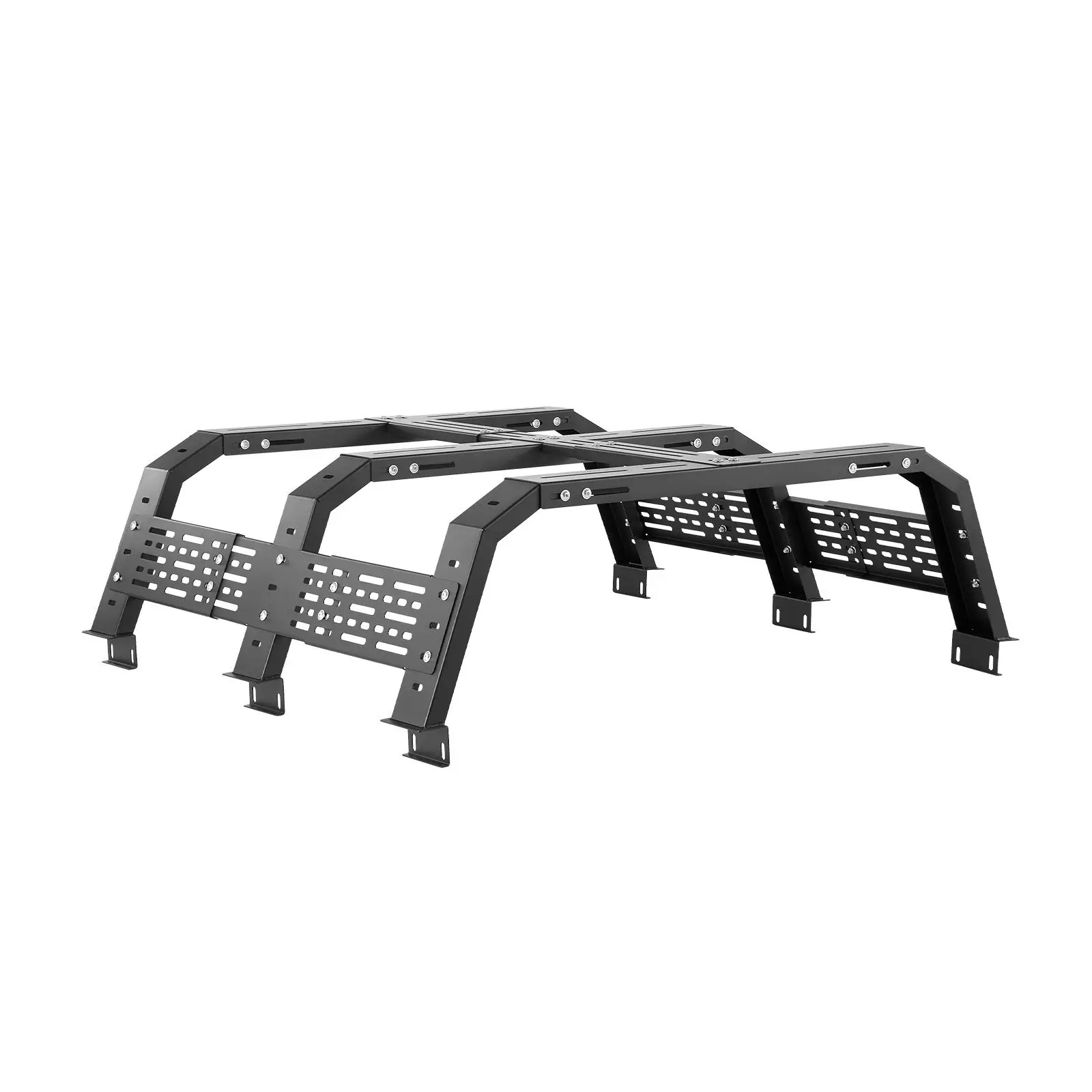 Overland Truck Bed Rack, 49.2-67.9 in Width, Adjustable Overland Bed Cargo Rack with Sidebar, 900 Lbs Static Capacity, Heavy