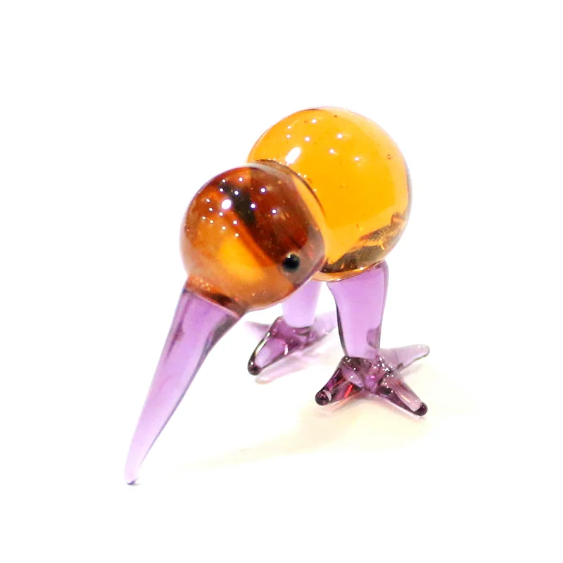 Verschillende Stijlen Schattige Kiwi Vogel Miniatuur Beeldje Glas Ornament Creatief Huis Woonkamer Tafelblad Fee Tuin Decor Benodigdheden