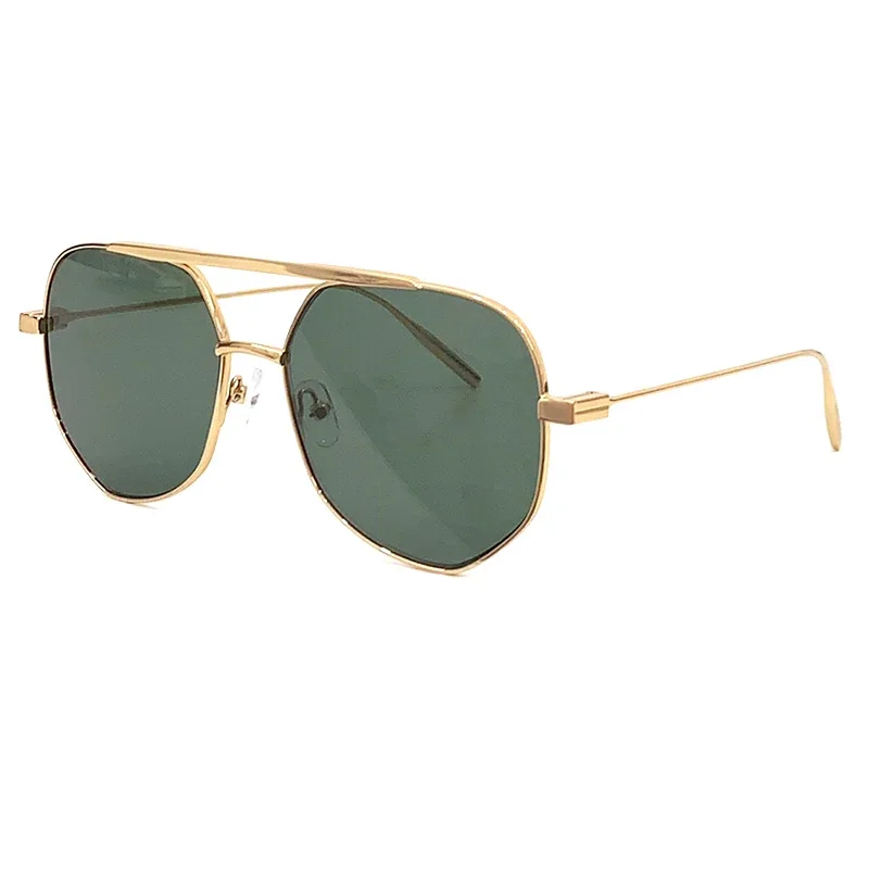 

Alloy Frame Doubel Bridge Men Sunglasses 2024 Ireegular Frame Outdoors Tourism Glasses Eyewear UV400 with box