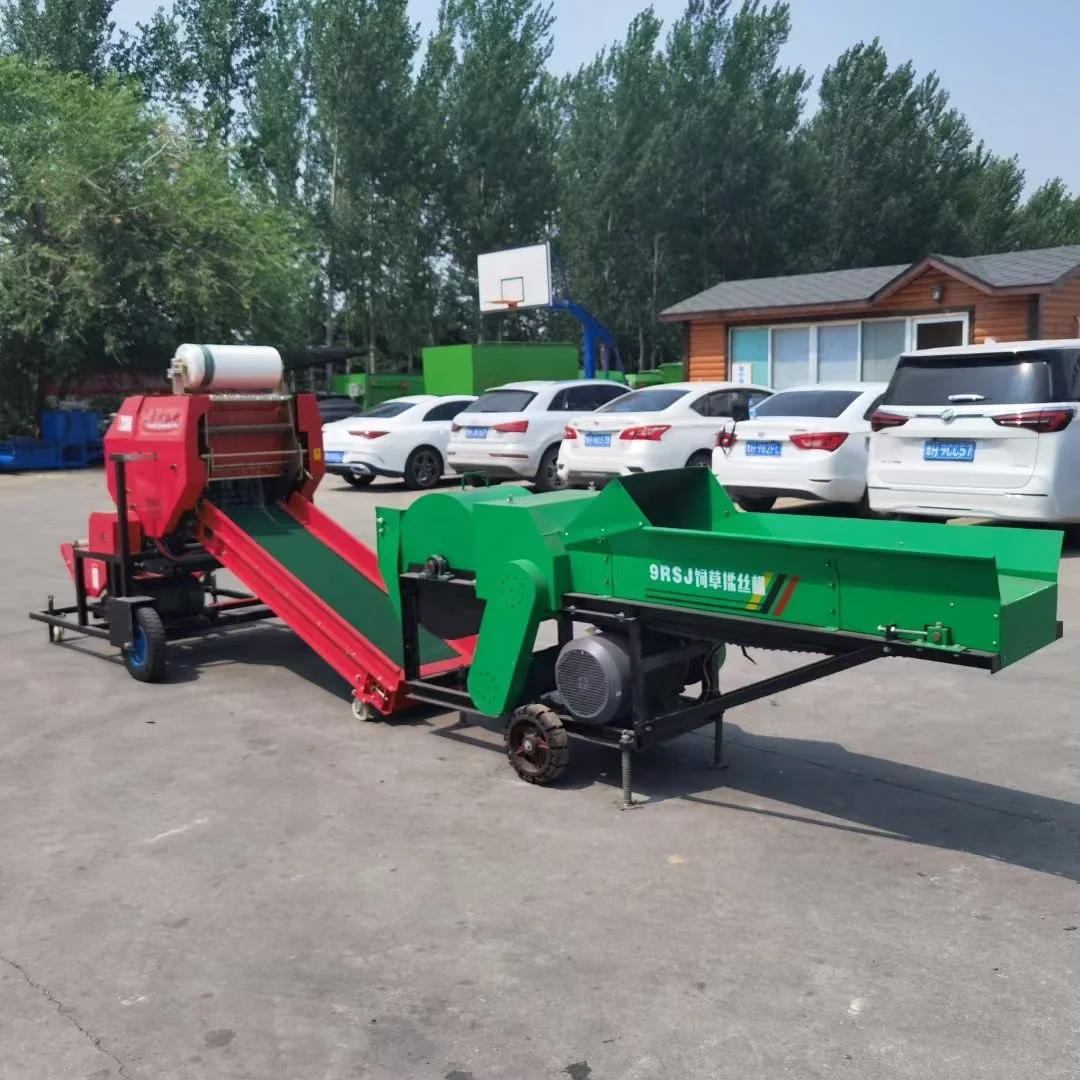 Automatic Grass Silage Baler and Wrapper Durable Farm Machine