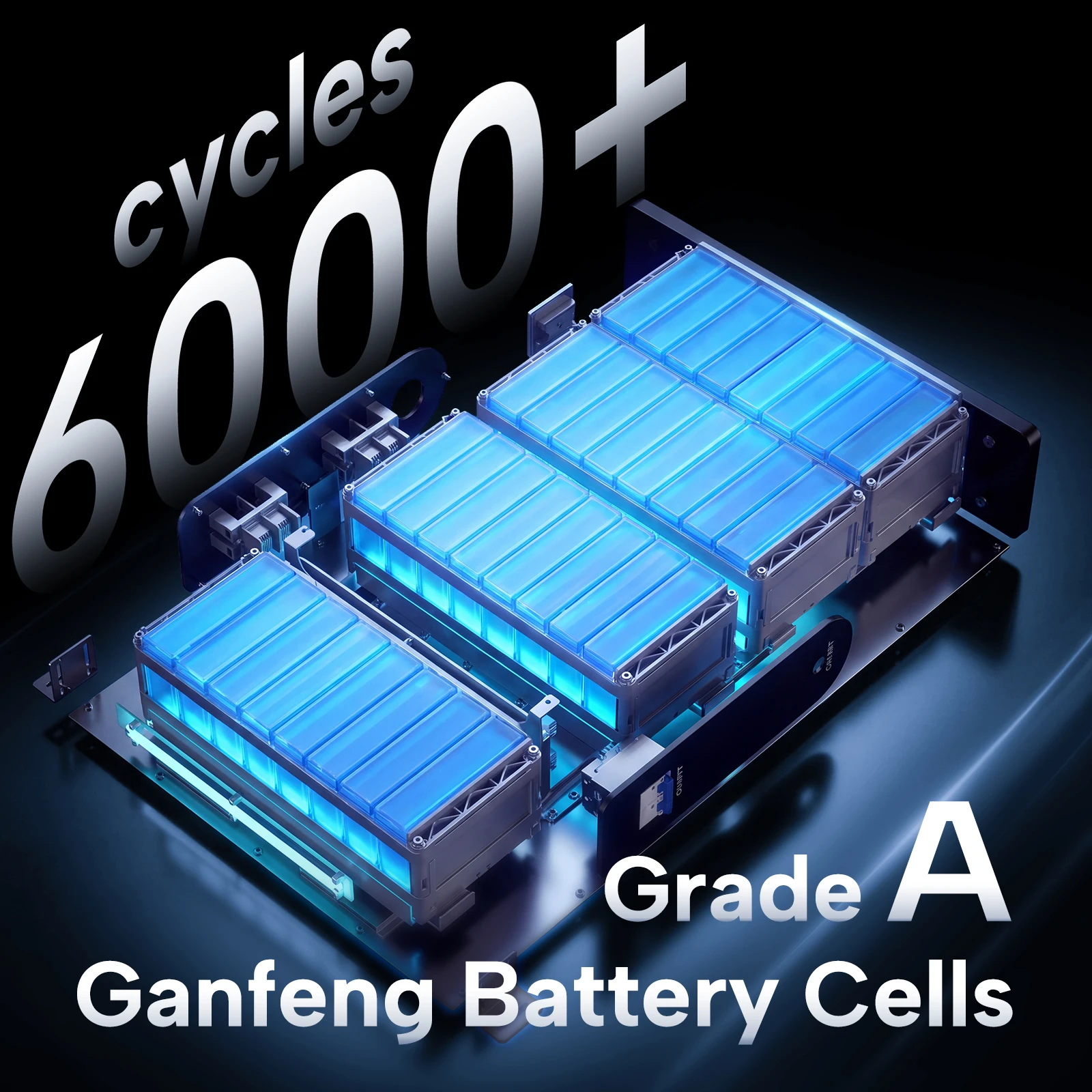 SANDISOLAR 51.2V 200Ah LiFePO4 Battery 10.24kWh Rack Mounted Floor Standing Solar Energy Storage CAN RS485 15 Parallel