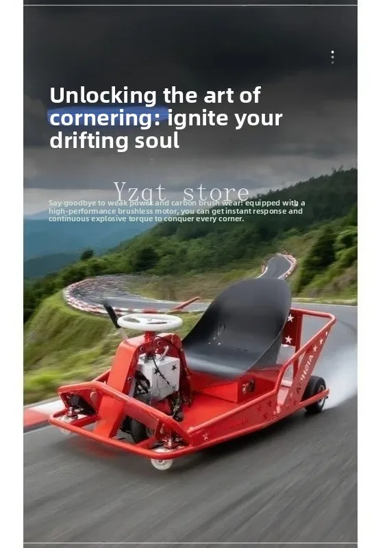 Electric Drift Kart | 2026 New High Speed High Power Off-road Go-kart, Adult Non-fuel Big  for Outdoor
