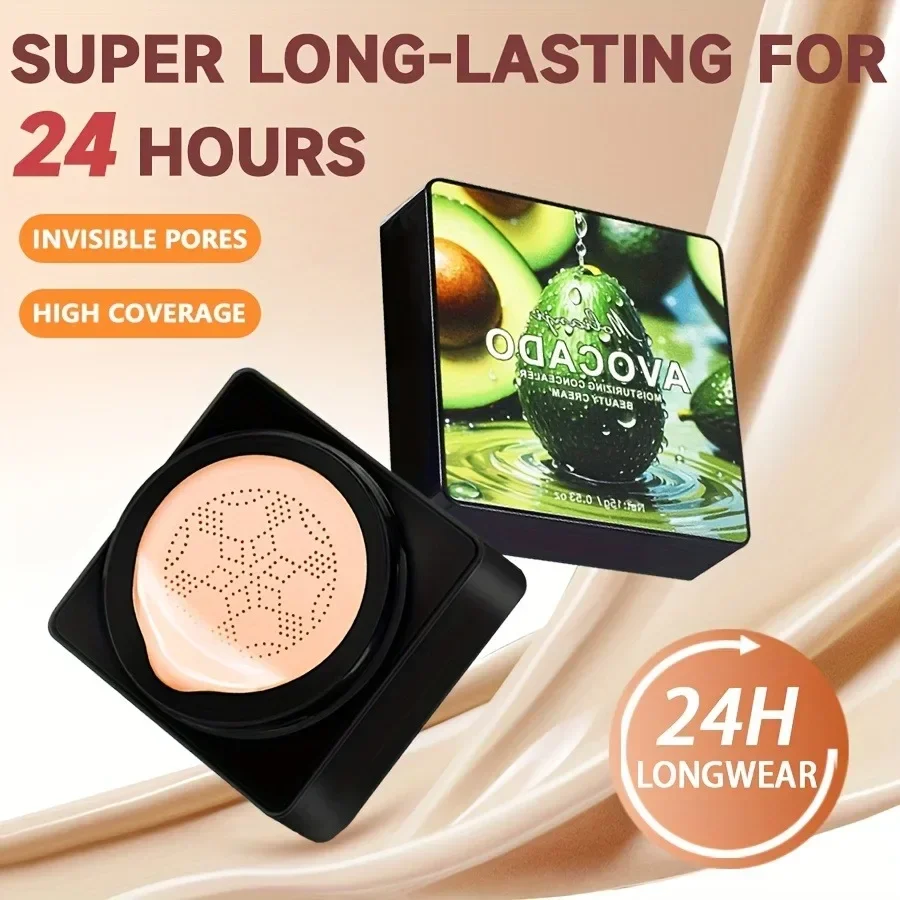 Testa a fungo Cuscino d'aria CC Cream Fondotinta Trucco Idratante BB Cream Trucco viso Fondotinta liquido Correttore a copertura totale
