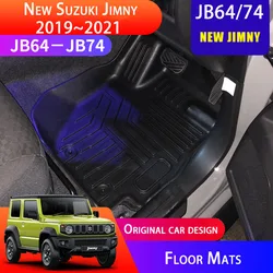 Waterproof Floor Mats For Suzuki Jimny TPE Mats Luxury-Surround Carpets Right Left Rudder AT MT Interior Accessories 2019~2021