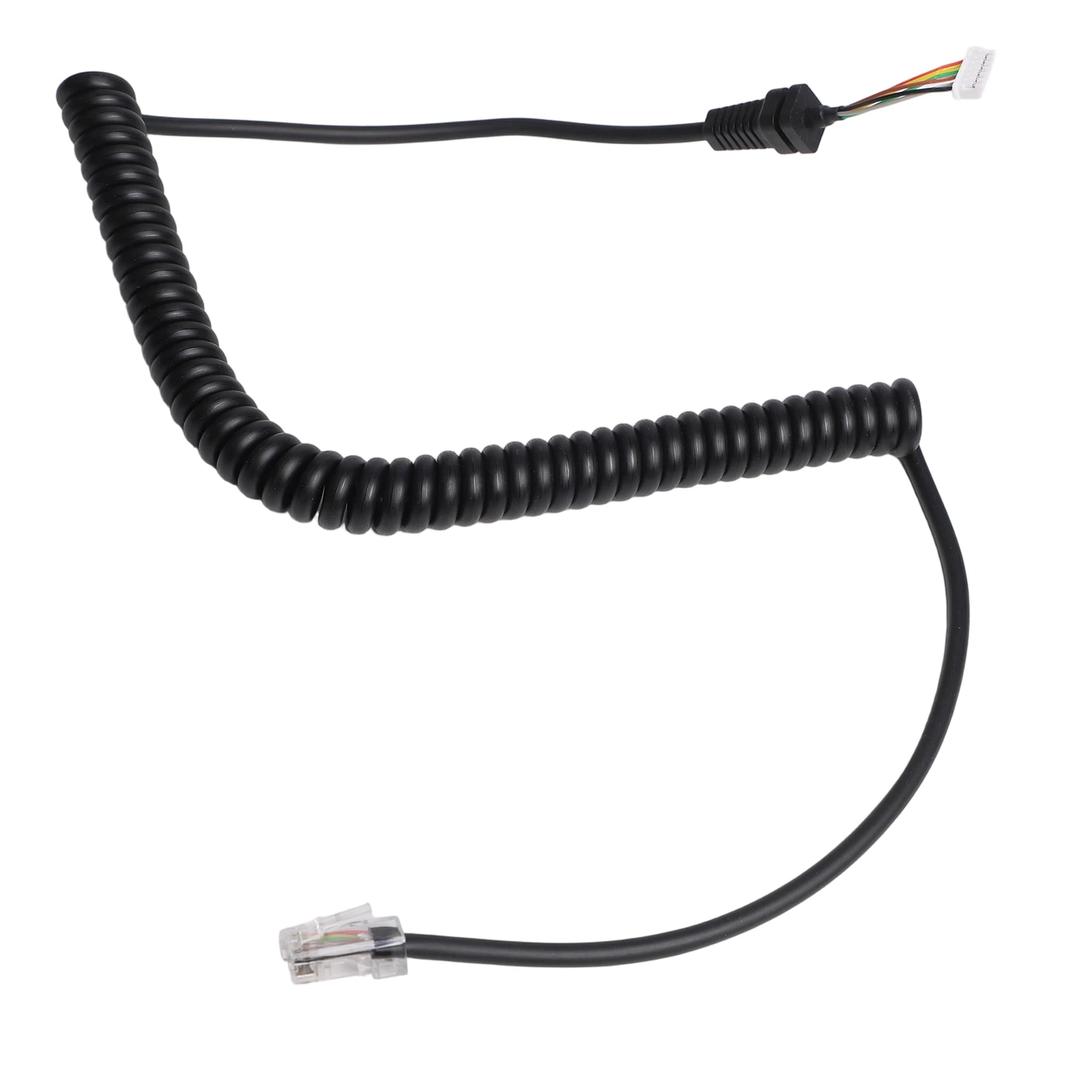 Microphone Cable Compatible with For yaesu MH48 MH48A6J MH36 MH36A6J MH42 and FT Series Radios Featuring 6 Pin Connector