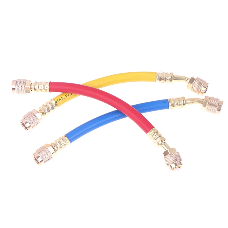 △ Refrigerant Charging Hose, 1/4 SAE Thread 800-4000PSI Tube HVAC Hoses, For Home Air Conditioner Refrigeration Maintenance