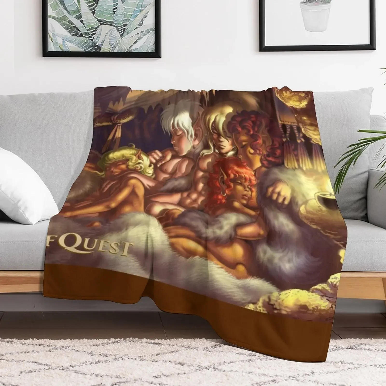 ElfQuest True Peace Throw Blanket Year Round Soft Comfortable Blanket for Home