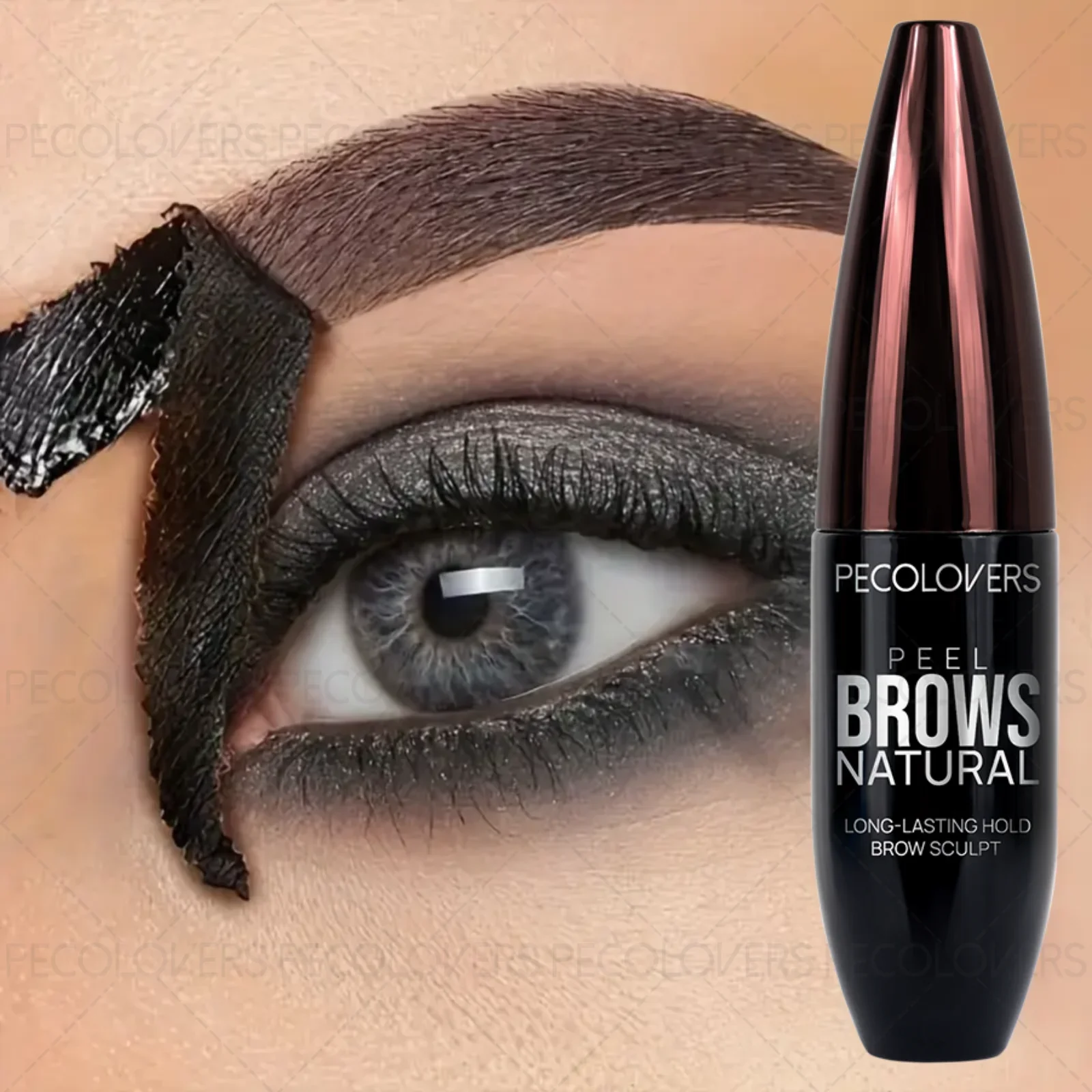 1PC natuurlijk 3D-effect, peelingfilmvorming, mat, eenvoudige make-up verwijderen, scheurende wenkbrauwcrème om perfecte wenkbrauwen te creëren