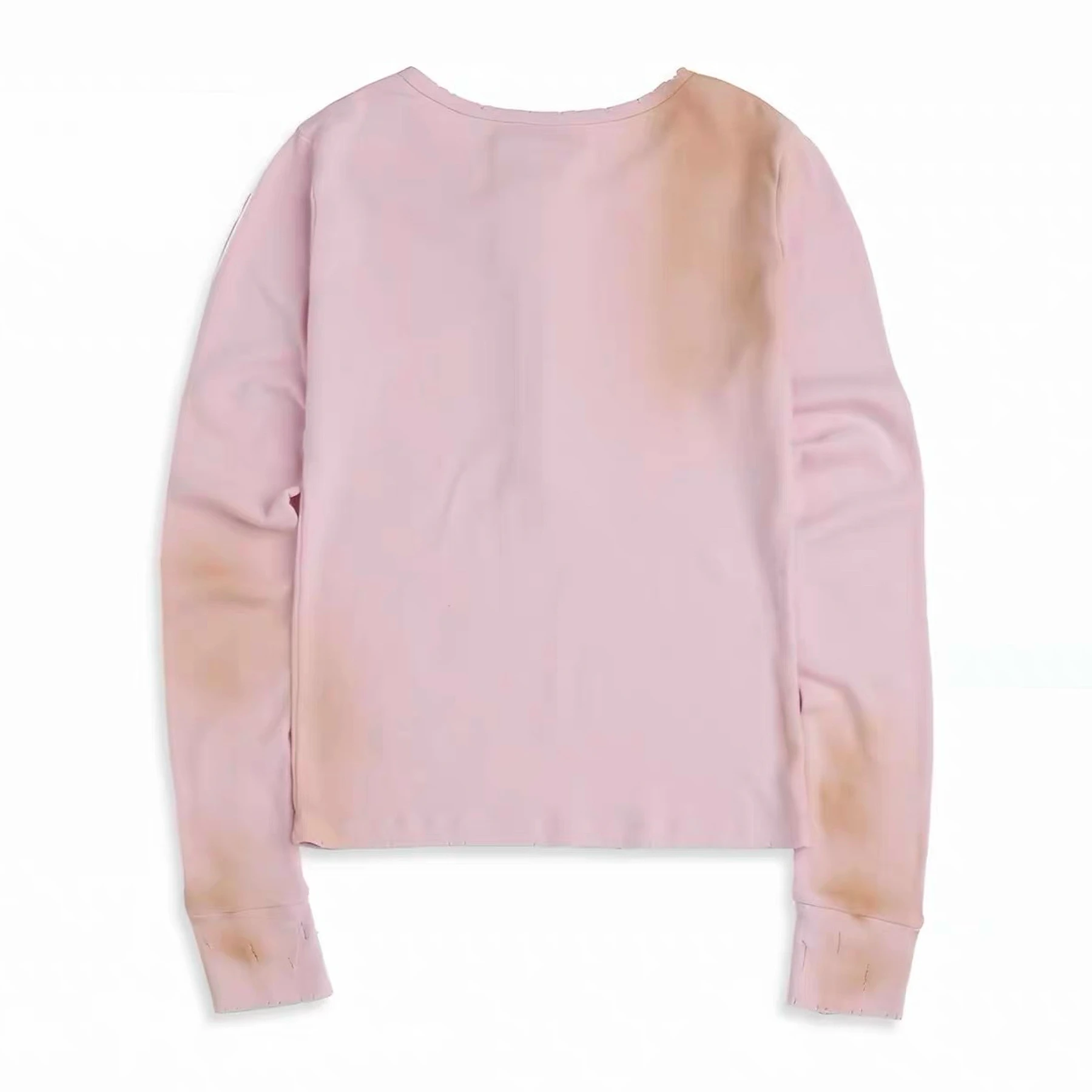 Lemon Cheese High Quality Korean Style round Neck Hole Dyeing Elastic Versatile Base Layer Shirt Casual Slim Fit Long Sleeve ...