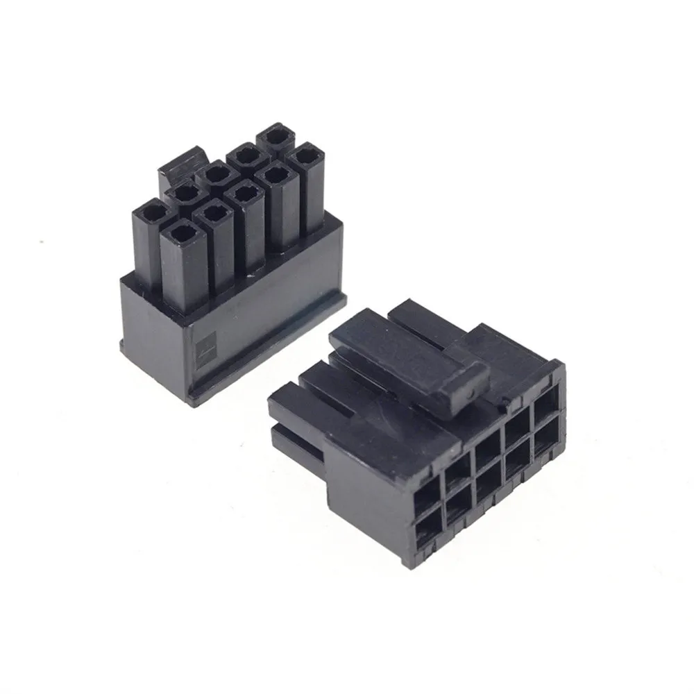 100 Pcs Micro-Fit 3.0 MM Connector Receptacle Housing 2 4 6 8 10 12 14 16 18 20 22 24 Circuit Male Shell Power Cross Molex 43025