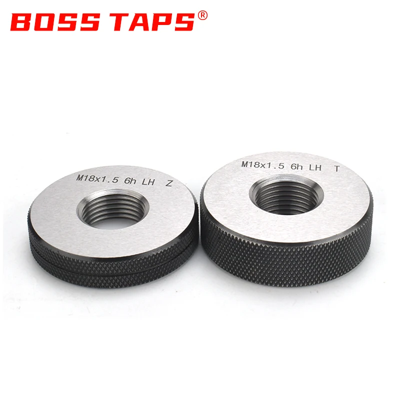 1SET(1*GO+1*NOGO) 6g Left Hand M40-M47 Metric Left Fine Tooth Thread Ring Gauge Measure ToolsX0.5/0.75/1/1.25/1.5/2/3