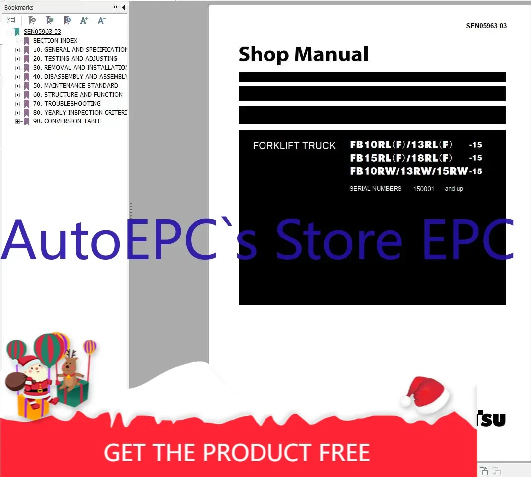 

Вилочный погрузчик AutoEPC Komatsu, все модели 9,41 ГБ, PDF 2024, руководство по магазине