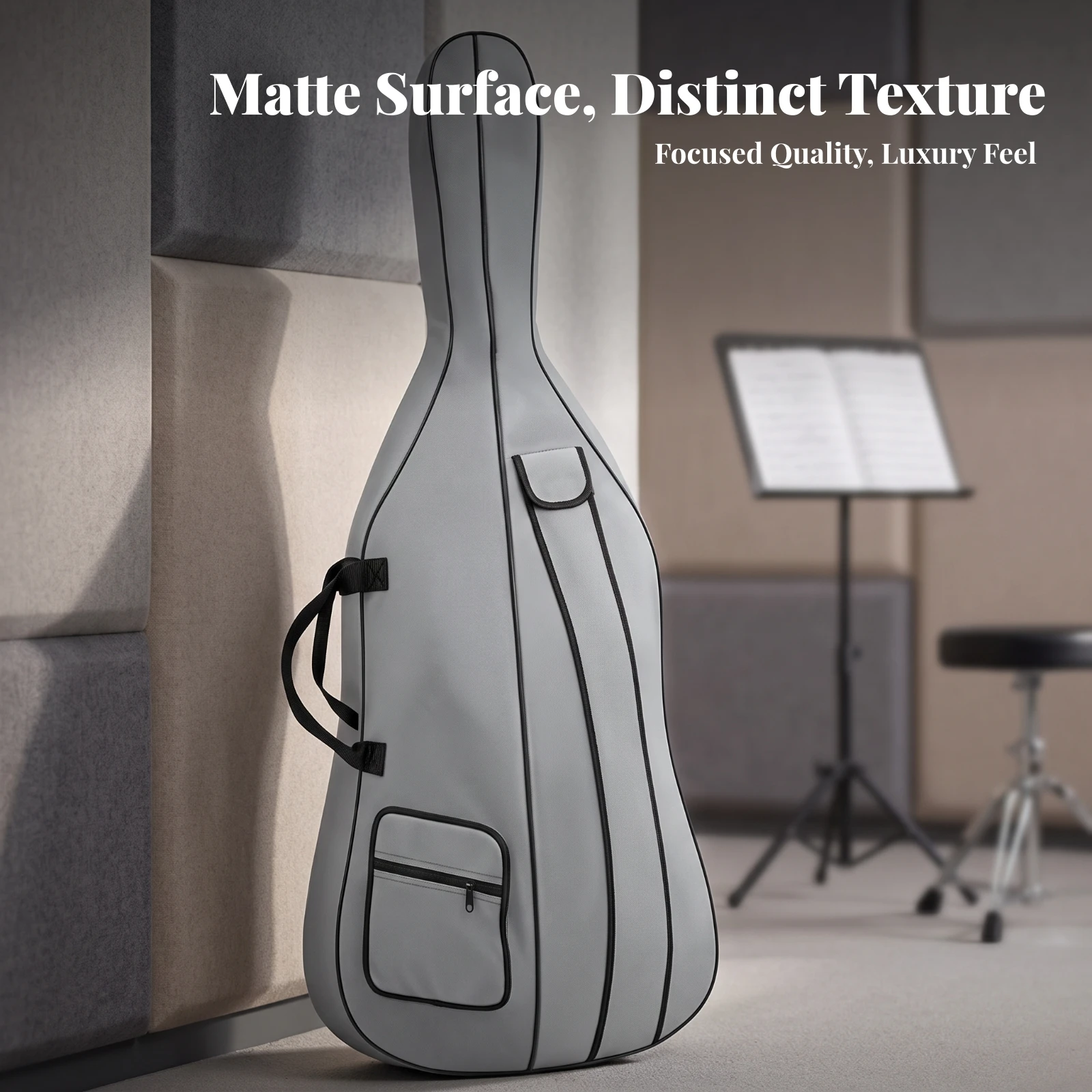 Cello Gig Bag Padded Cello Bag Quick-Drying Portable for Musicians, Rehearsals, School