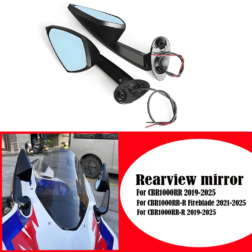 

For HONDA CBR1000RR CBR1000RR-R Fireblade CBR 1000 RR RR-R Motorcycle Black Rearview Mirror Racing Sport Back Side Mirrors