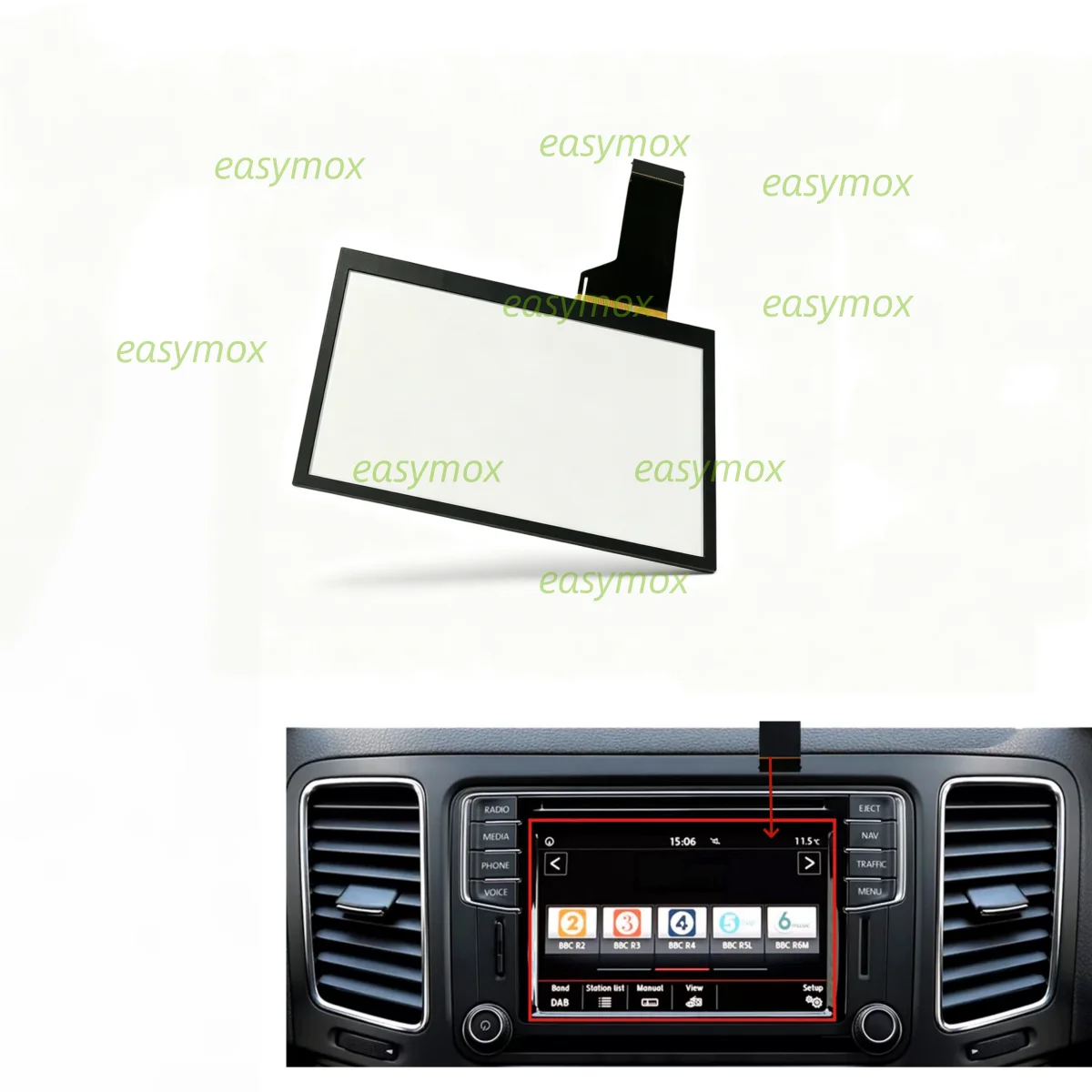 for-vw-transporter-t6-sdt-head-unit-touchscreen-digitizer-sat-nav-5c0035680c