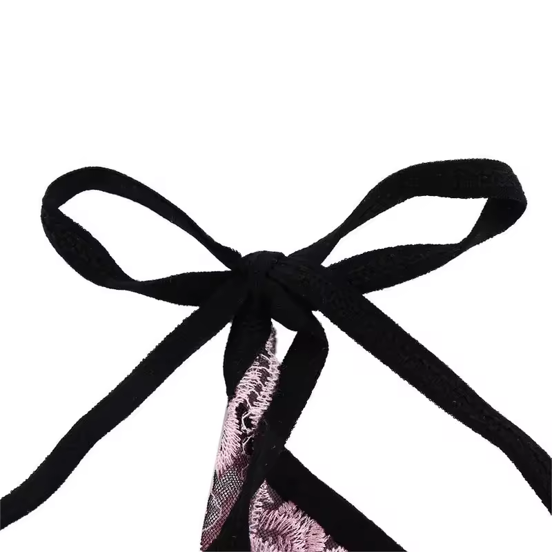Ladies Women Embroidery Transparent Lingerie Lace Panties Underwear Panty Brief - Image 3