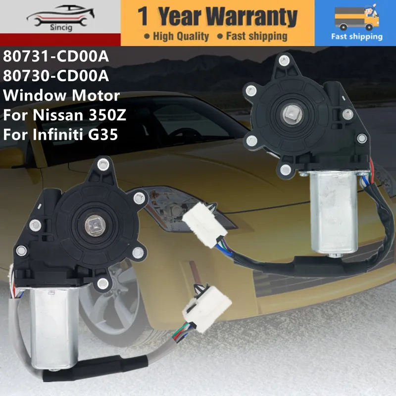 Elektryczny podnośnik regulatora szyb samochodowych do Nissan 350Z 2003-2009 do Infiniti G35 2003-2007 80730-CD00A 80731-CD00A