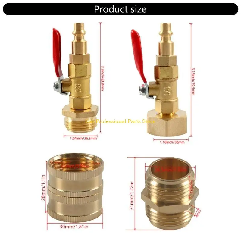 R53D Adapter Adapter Adapter Winterizing с 1/4 Quick Plugce Plugice Winterize Blowout Plugure