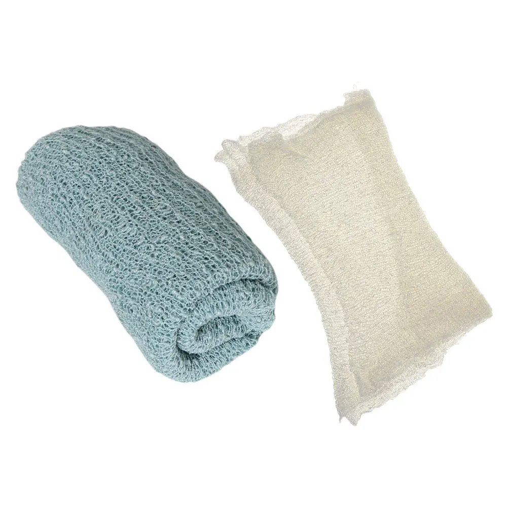 

2Pcs Newborn Photography Wrap Soft Stretchy Breathable Swaddle Blanket for Baby Photoshoot Unisex Infant Posing Wrap