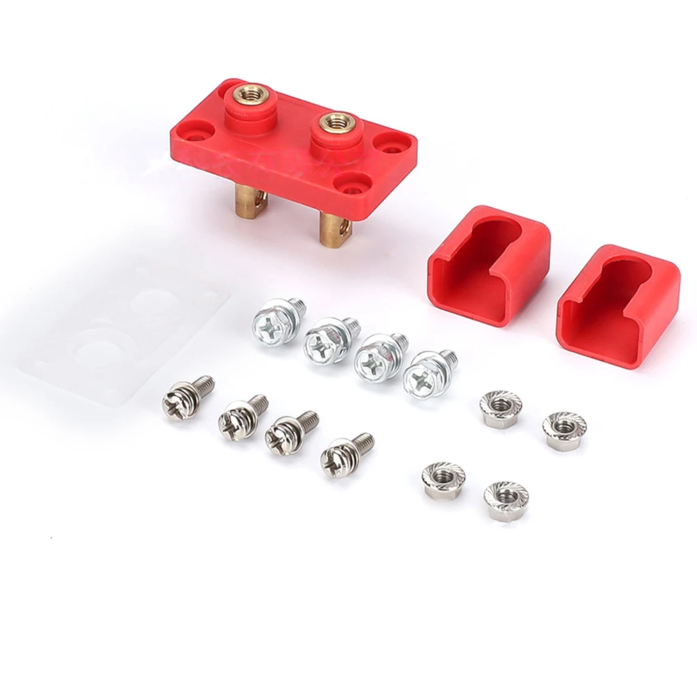 

40*18mm 50A Terminal Block 50A Battery Terminal Block Connector High Power Connector Flammability Rated Connector Compact Design