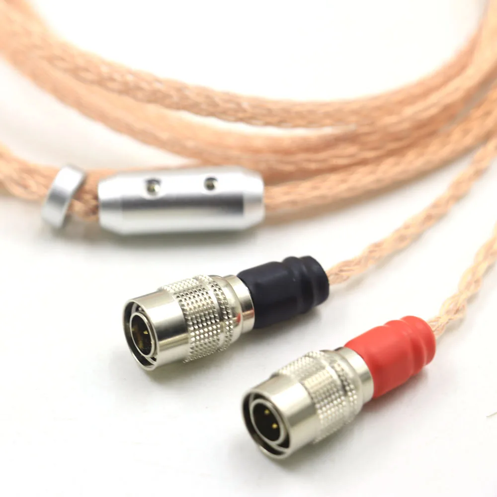 Cable de repuesto mejorado para auriculares de cobre puro de un solo cristal UPOCC de 16 núcleos para MrSpeakers Ether FlowAlphaDog Prime Aeon2