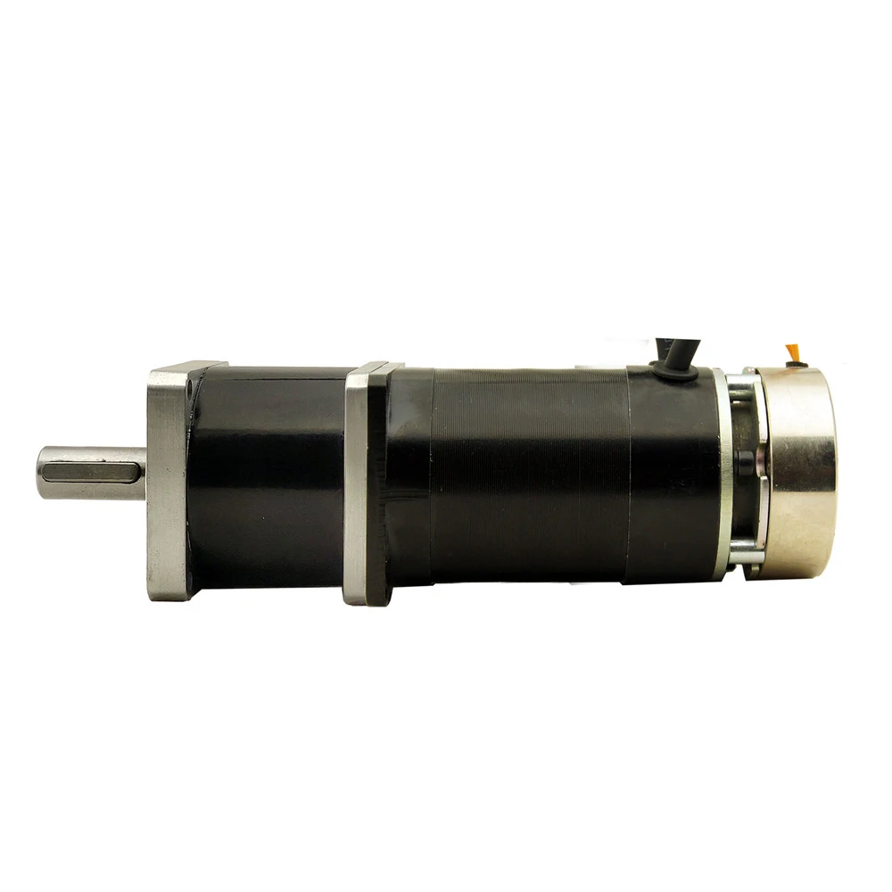 57mm 24V 100W Brake and Planetary gearbox Brushless DC Motor 4:1/5:1/10:1/16:1/20:1/25:1/40:1/50:1/100:1 Reducer BLDC motor