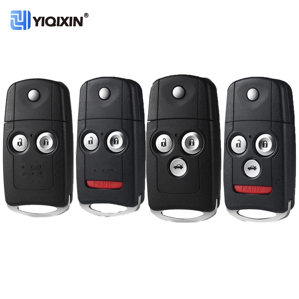 YIQIXIN Flip Modified Remote Fob Case For Honda Civic Accord Odyssey Dio Fit Crv HRV Jazz For Acura TL TSX ZDX RSX Car Key Shell