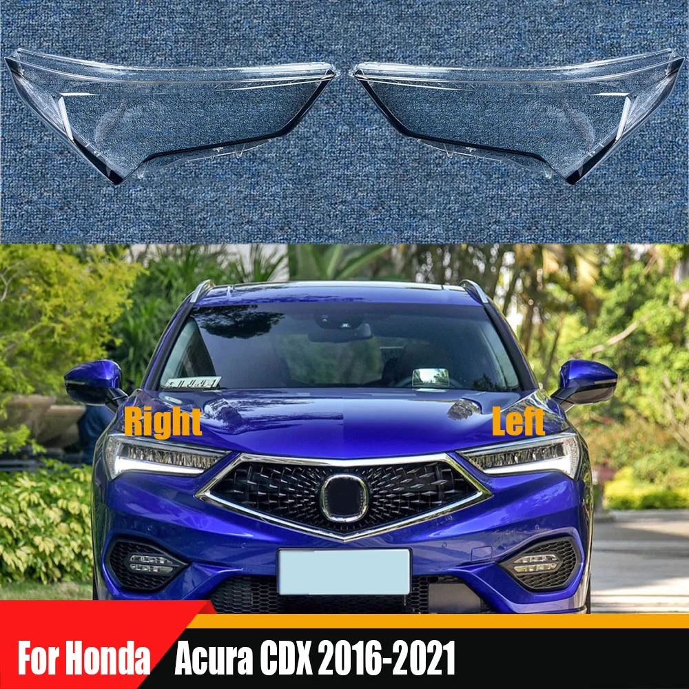 Front Headlight Lens For Honda Acura CDX 2016 2017 2018 2019 2020 2021 Transparent Headlamp Cover Replace Original Lampshade