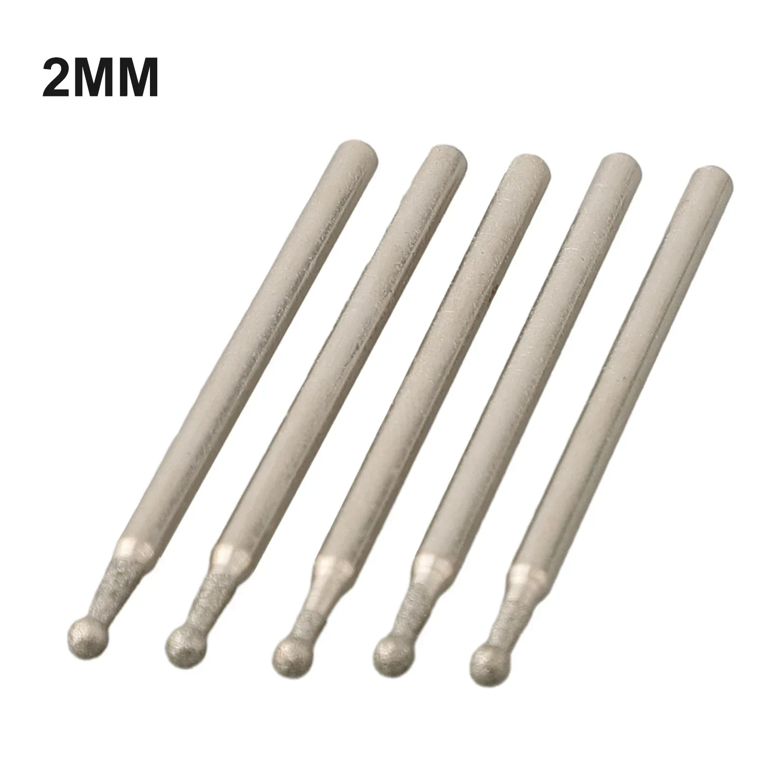 

5PC Spherical Diamond Burr 0.5/1/1.5/2/2.5/3mm For Engraving Engraving Forming Drilling Ball Round Rotary Diamond Burr Drill Bit