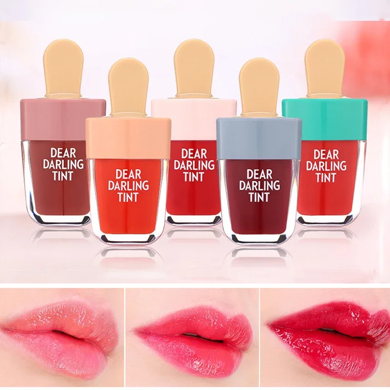 Ice Cream Lip Glaze Waterproof Long Lasting Moisturising Lip Gloss Matte Non-Staining Mixed Delivery of Old and New Styles