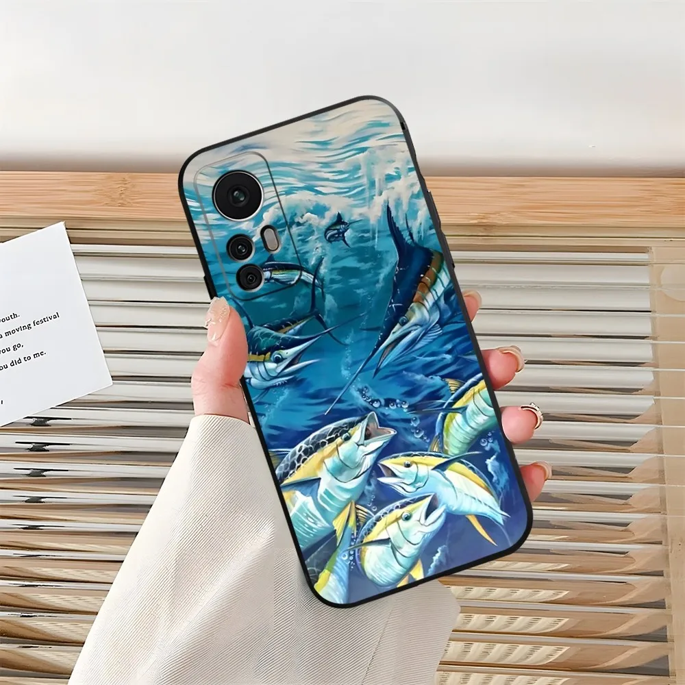 Bluefin Tuna Phone Case Funda for Xiaomi 14 11T 13 12 Lite Ultra Redmi Note 13 10 Pro POCO F4 F5 X5 Pro Coque