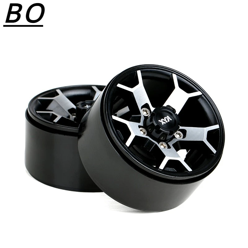 

1.9 inch metal wheel for 1/10 RC Crawler Car CapraTRX-4 scx10iii aluminum alloy clip-on no-stick wheel Upgrade Accessories