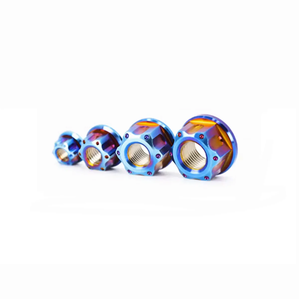 Titanium Alloy Flange Fancy Nut / Motorcycle Modification Nut / Fixed Locking Nut M5M6-M12