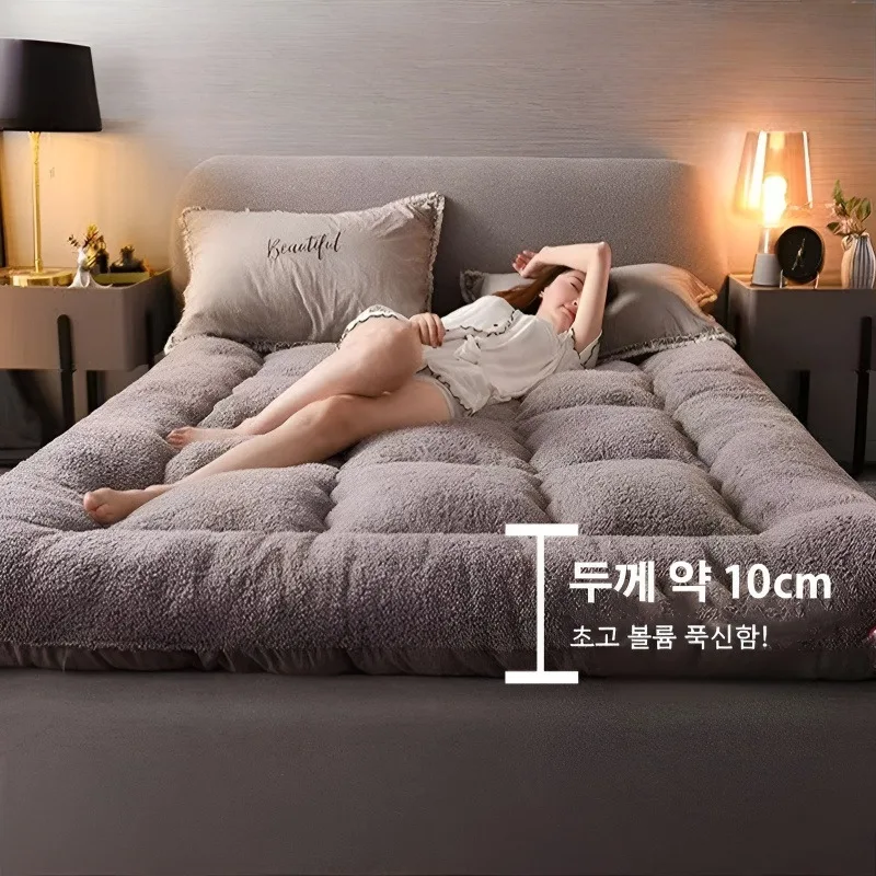 

Thickened lamb wool tatami mattress for autumn and winter, single mattress for students and dormitories, cashmere mattress for