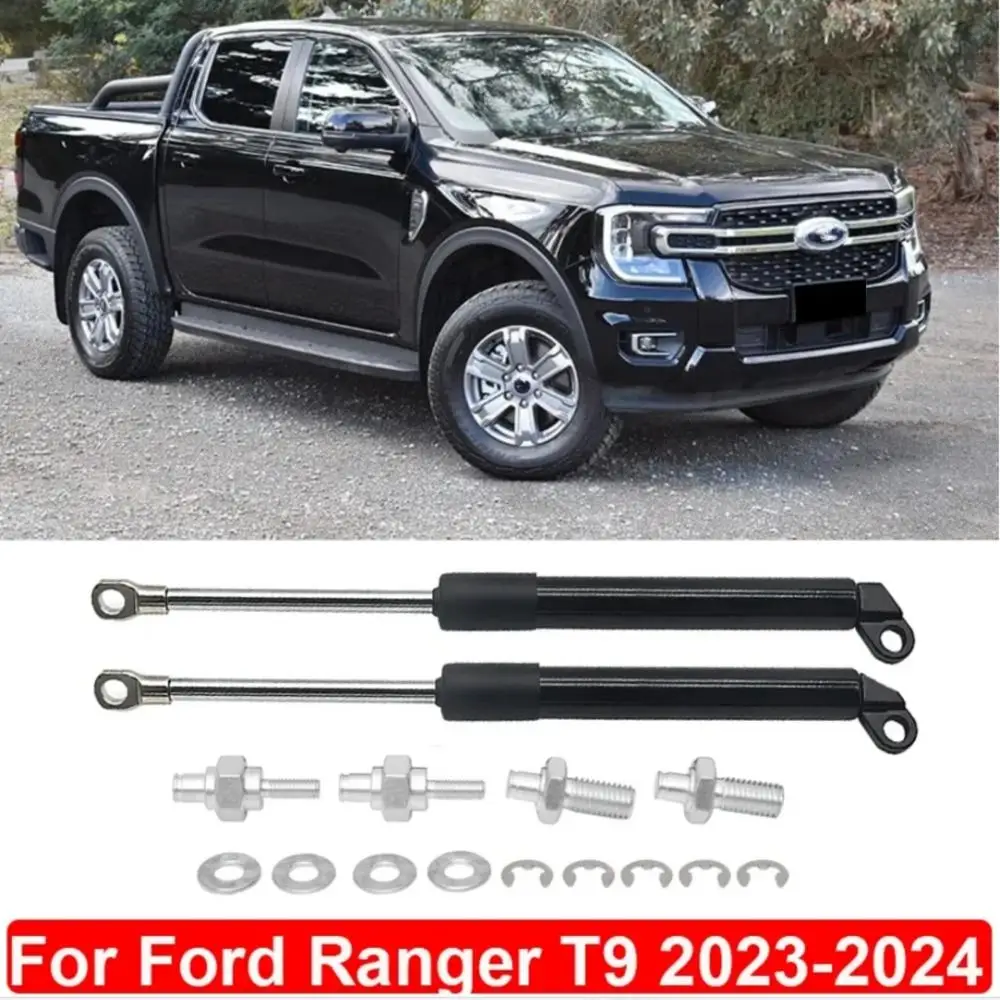 2pcs Car Tailgate Lifter Rear Boot Trunk Tailgate Gas Struts Support Damper For Ford Ranger T9 2022-2024 Automotive Accessories