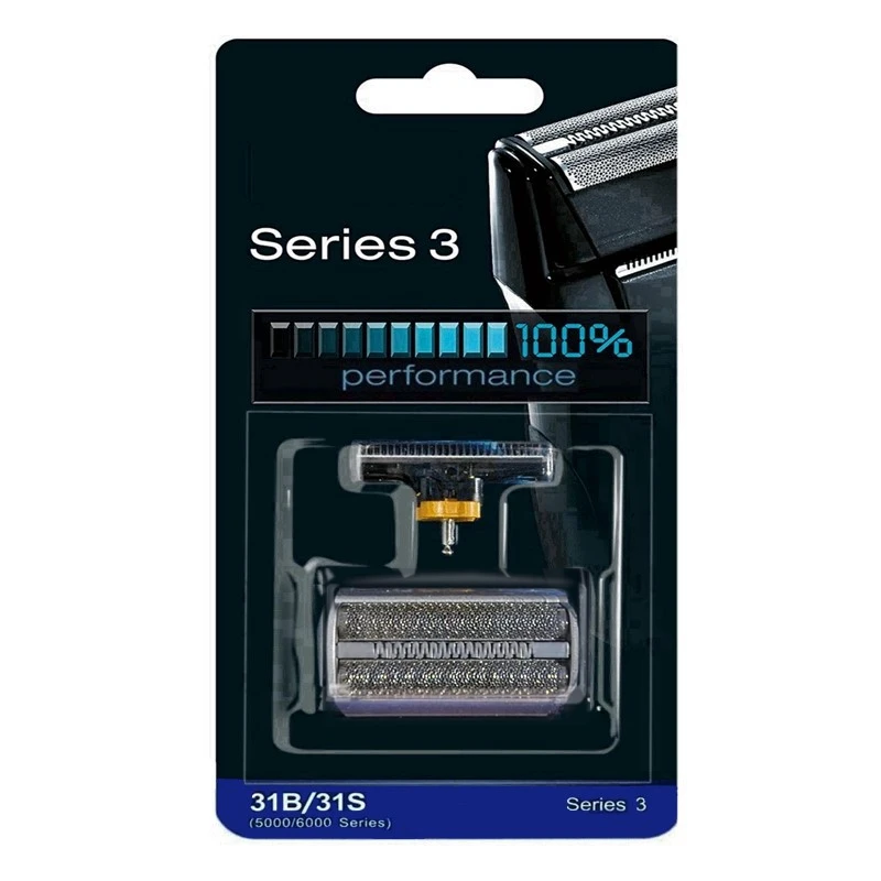 31S Series 3 Replacement Head blades For Braun Electric Shavers Razors Contour,Flex XP,and Flex integral,390cc,370,5895,5875