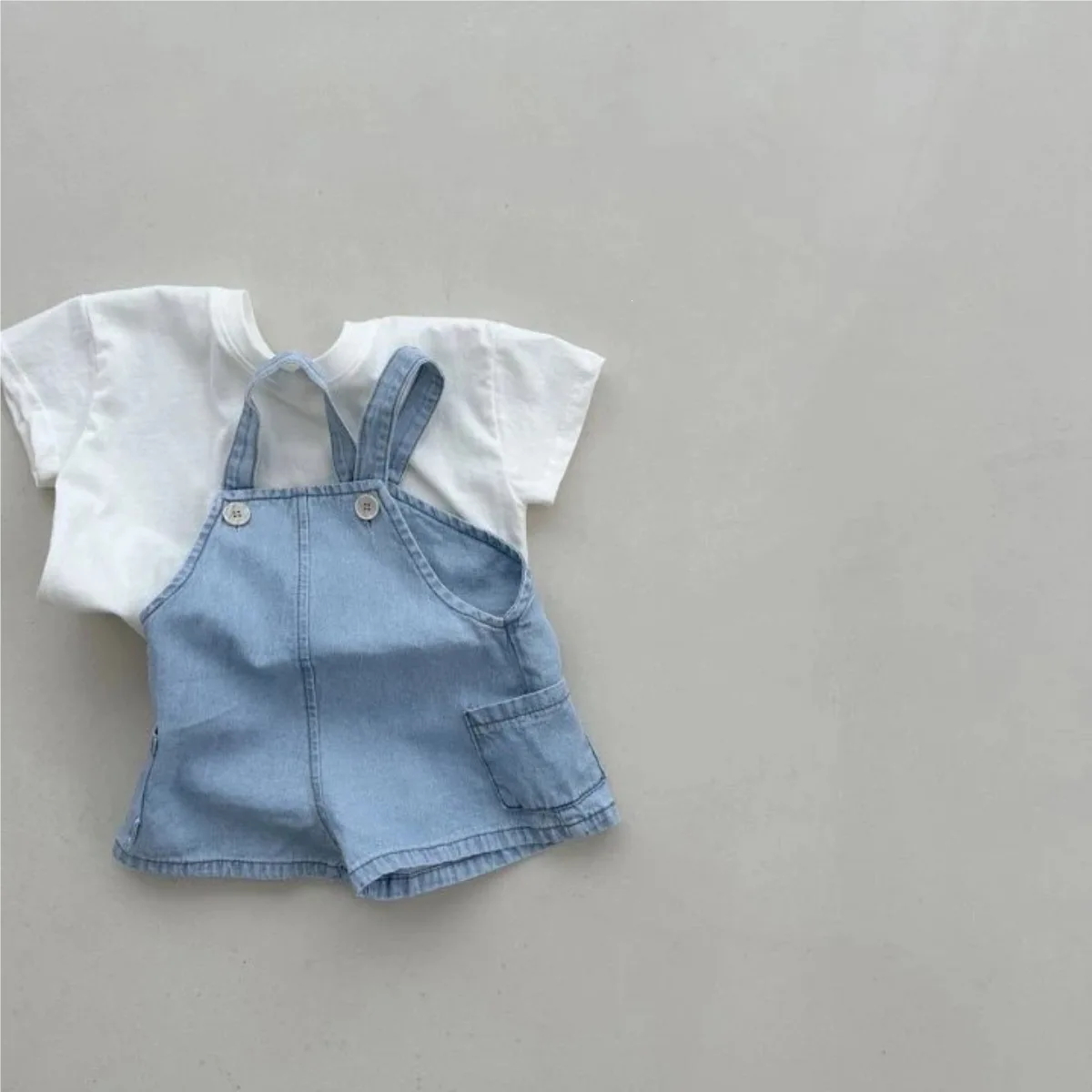 2026 Summer New Baby Sleeveless Denim Romper Cute Toddler Girls Casual Overalls Infant Boy Jeans Jumpsuit Kids Clothes