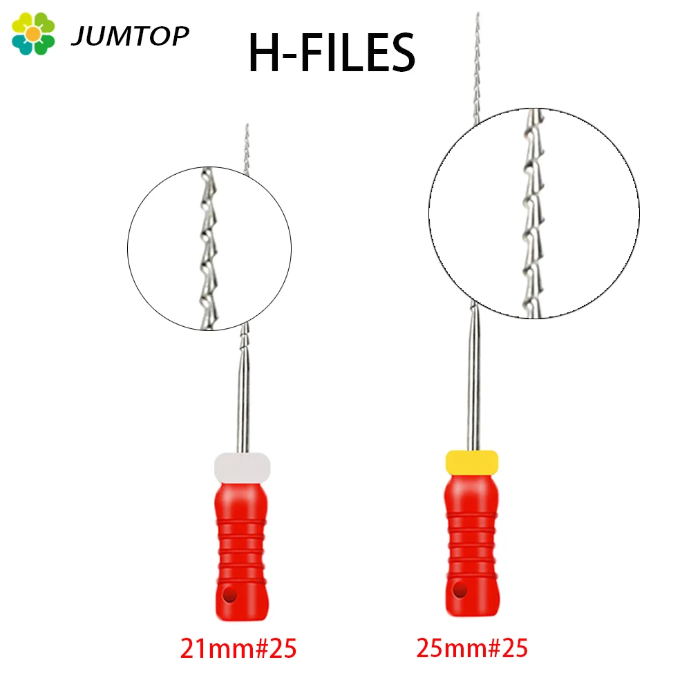 Pilniki dentystyczne Root Cannal Endo H pilnik 21mm 25mm ze stali nierdzewnej instrumenty endodontyczne stomatologia stomatologia narzędzie