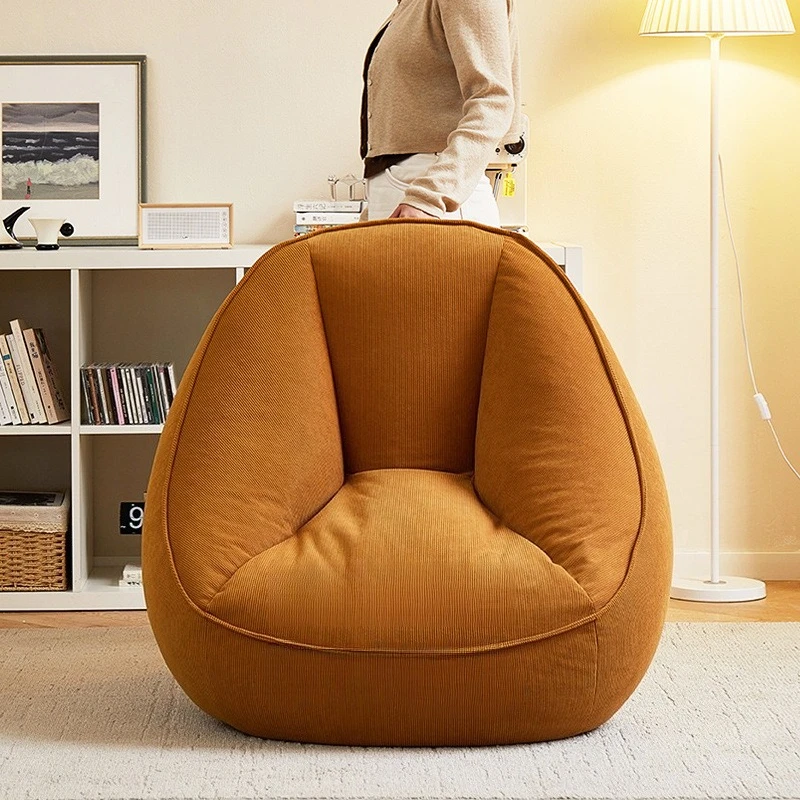 Single Bean Bag Sofa Living Room Sofas Frameless Lazy Sofa Chair with Filler Relax Soft Comfort Sofas Bedroom Relaxing Furniture view 3