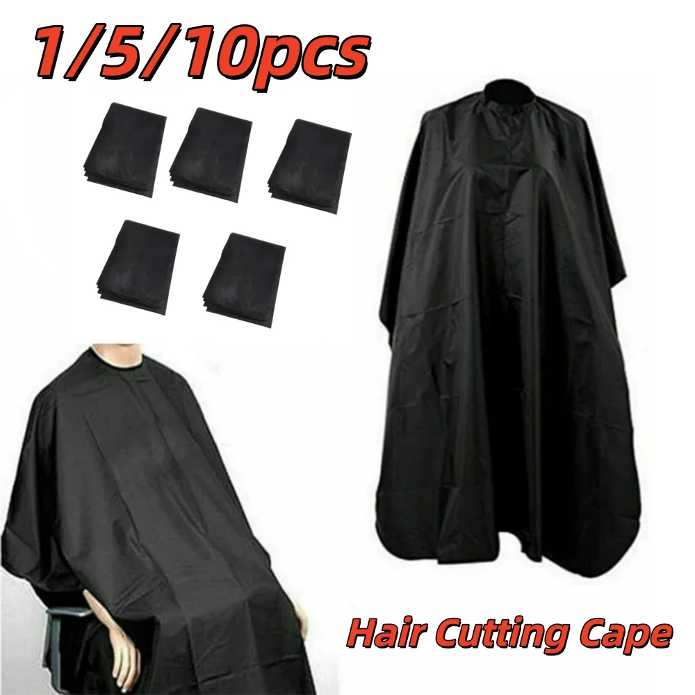 

1/5/10 шт. накидка для стрижки волос, черная накидка для стрижки, водонепроницаемый парикмахерский фартук, фартук для салона красоты, для домашних стилистов