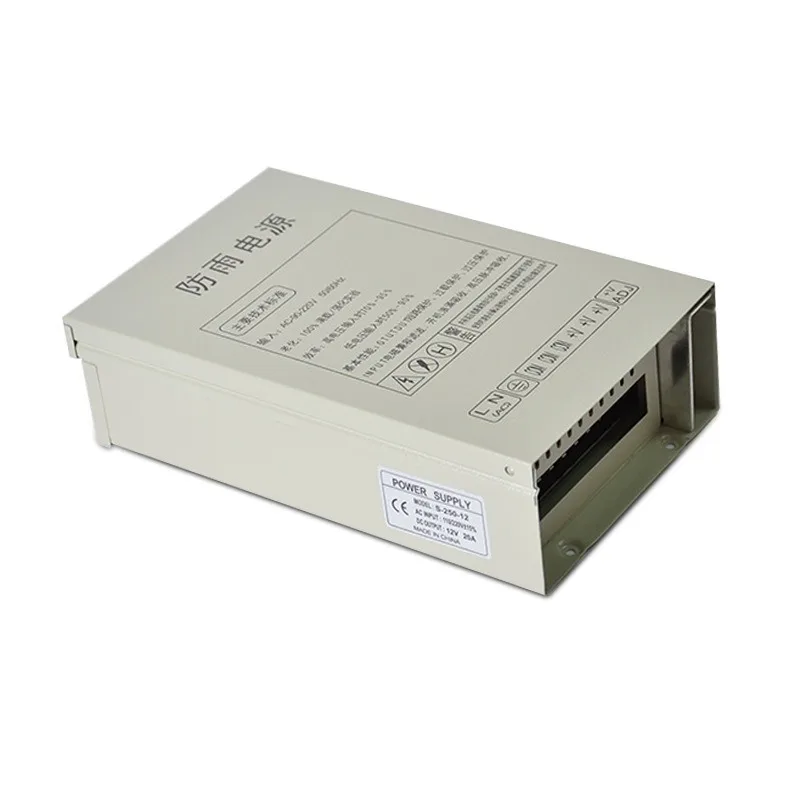 12V20A switching power supply 250W monitoring centralized power supply box outdoor LED light luminous word power supply