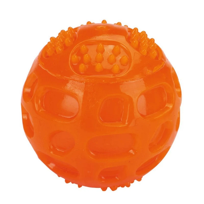 Squeaky Dog Ball Toys Puppy Chew Toys for Teething Rubber Dog Balls for Medium Small Dogs Durable Dog Toys