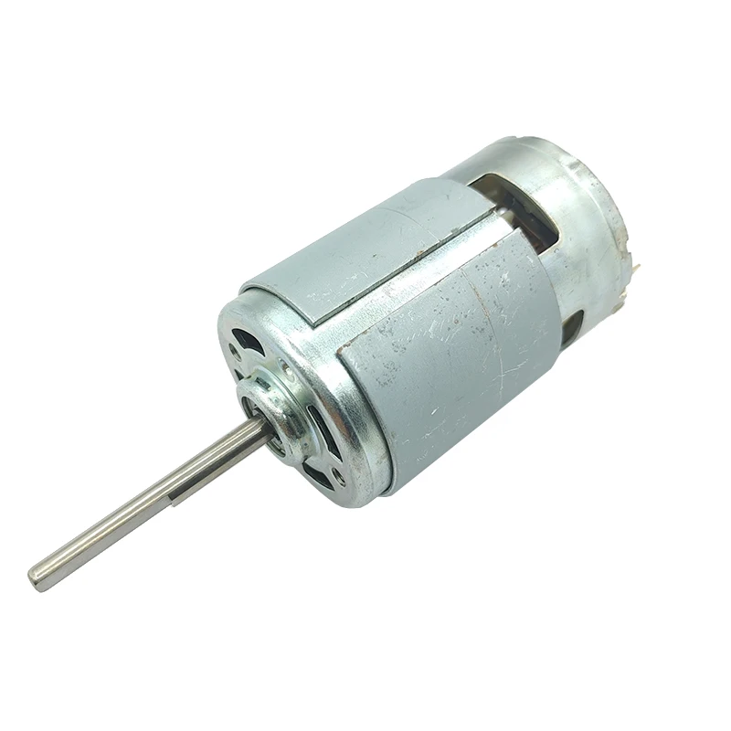 

775 DC Motor 12V 18V 24V Long Shaft/ D Shaft 6900RPM Low Speed Large Torque Ball Bearing Tools Motor